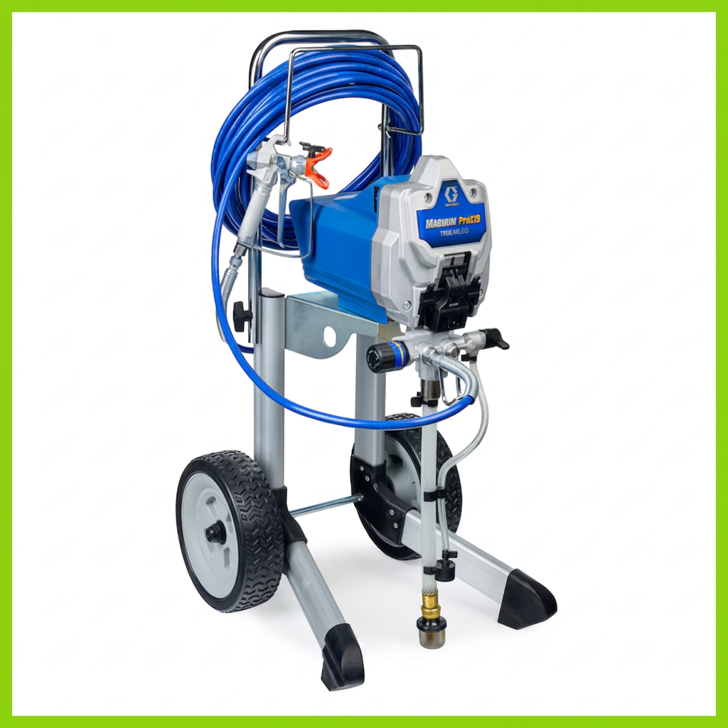 Graco Magnum ProX19 airless paint sprayer - the correct type of machine for CryoPaint