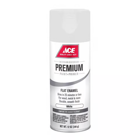 Ace Premium matte white primer recommended as a base coat before CryoPaint