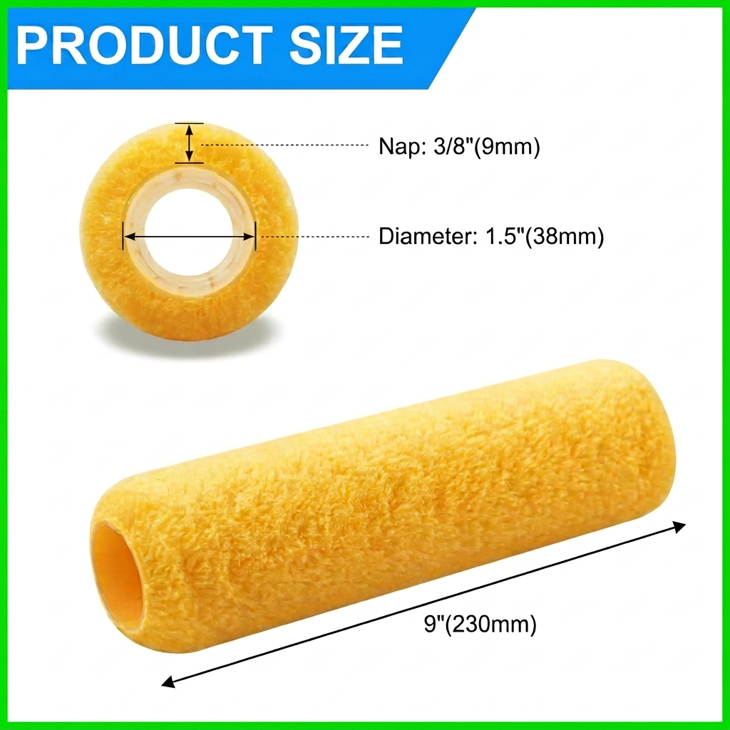 3/8-inch nap polyester paint roller - a good choice for smaller CryoPaint projects